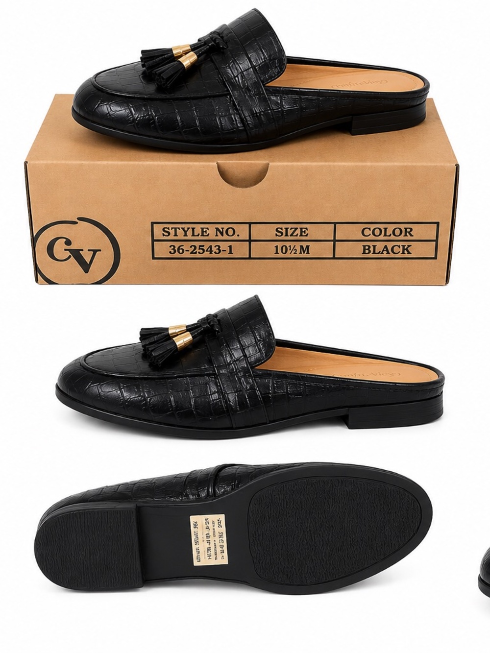 Black Mule Loafers